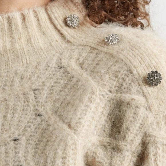 TED BAKER Cropped Cable Knit Sweater - Picture 4 of 13